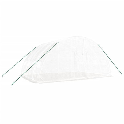 Seră Albă din Oțel 6x4m - Livrare Gratuită