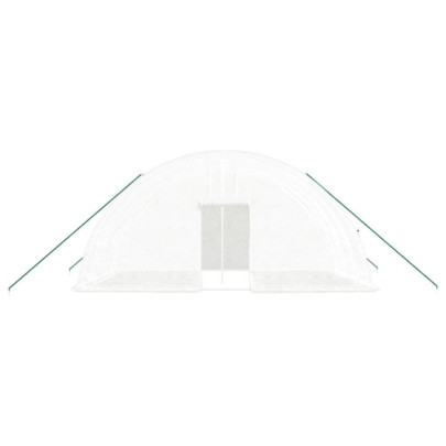 Seră Albă din Oțel 6x4m - Livrare Gratuită