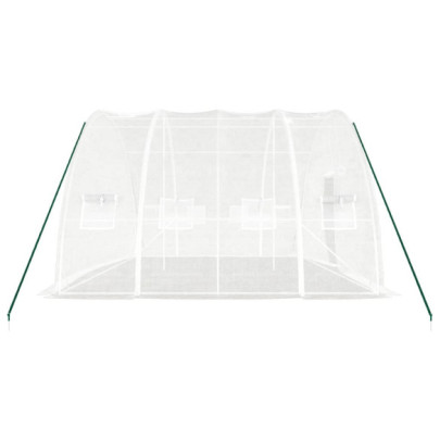 Seră Albă din Oțel 6x4m - Livrare Gratuită