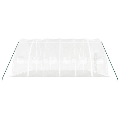 Seră Albă de Oțel 36m² - Livrare Gratuită