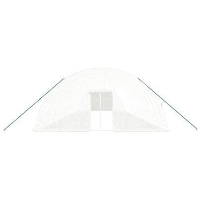 Seră Albă din Oțel - 108 m² - Livrare Gratuită