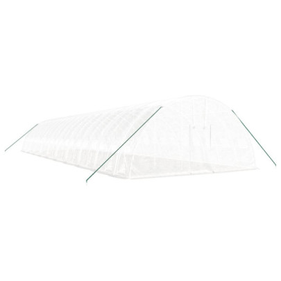 Seră Albă din Oțel - 120 m² - Livrare Gratuită