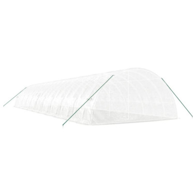 Seră Albă din Oțel - 120 m² - Livrare Gratuită