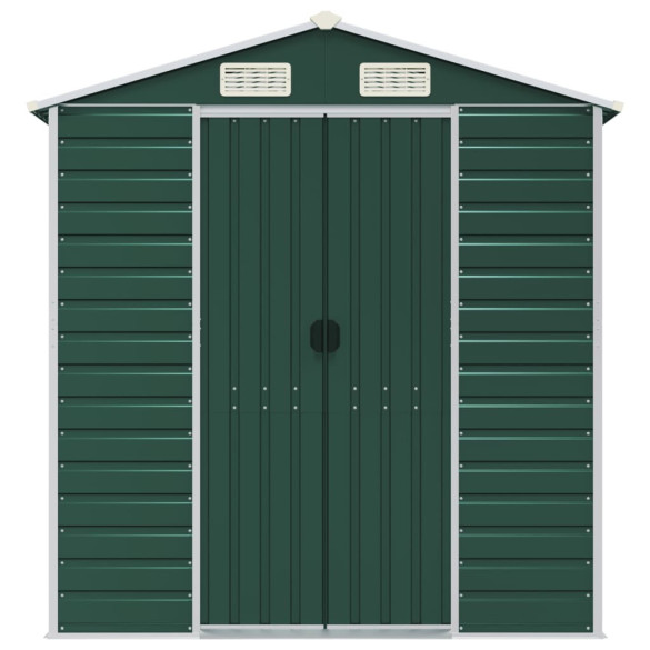 Șopron Grădină Metalic Verde | Depozitare Exterior Robustă