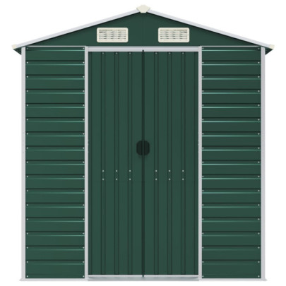 Șopron Grădină Metalic Verde | Depozitare Exterior Robustă