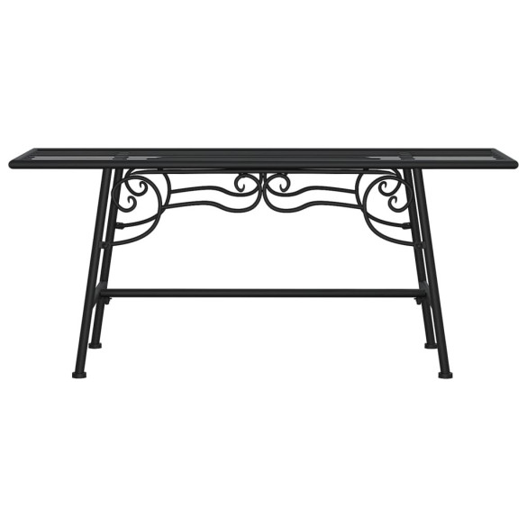 Bancă de Copac Metalică Negru - 110 cm - Oțel Rezistent