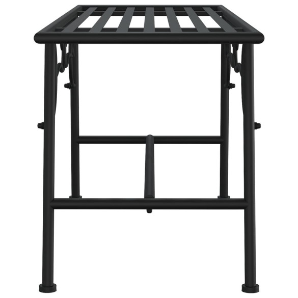 Bancă de Copac Metalică Negru - 110 cm - Oțel Rezistent