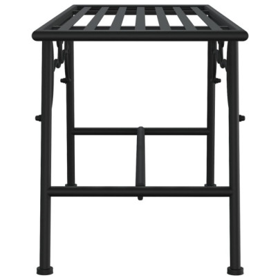 Bancă de Copac Metalică Negru - 110 cm - Oțel Rezistent