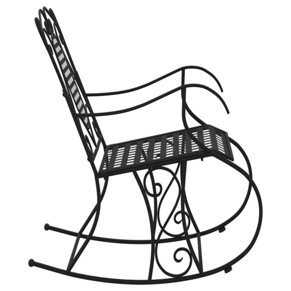 Bancă Balansoar Exterior - Oțel, Negru, 84 cm | Comandă Acum