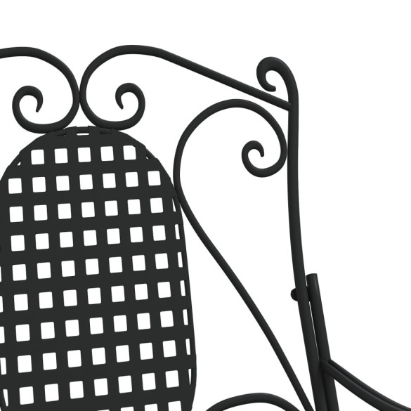 Bancă Balansoar Exterior - Oțel, Negru, 84 cm | Comandă Acum