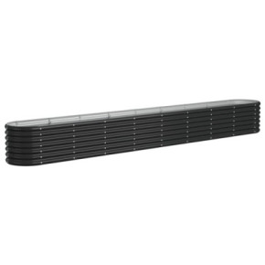 Strat Înălțat Grădină 332x40x36 cm - Oțel Antracit | Livrare Gratuită 2