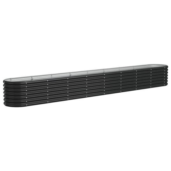 Strat Înălțat Grădină 332x40x36 cm - Oțel Antracit | Livrare Gratuită