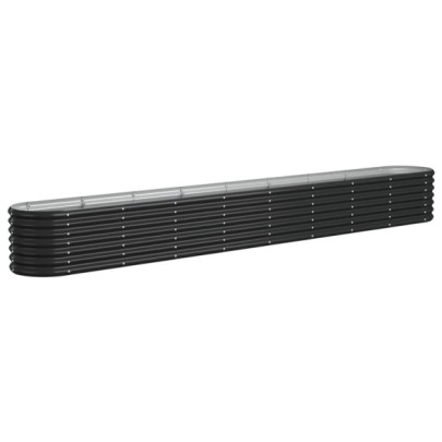 Strat Înălțat Grădină 332x40x36 cm - Oțel Antracit | Livrare Gratuită