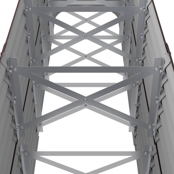 Strat Înălțat Grădină 224x40x68 cm - Oțel Rezistent