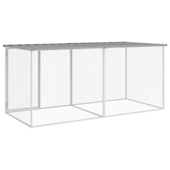 Coteț Pui Oțel Galvanizat 203x98x90 cm - Livrare Gratuită
