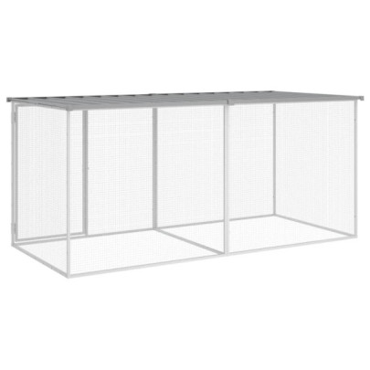 Coteț Pui Oțel Galvanizat 203x98x90 cm - Livrare Gratuită