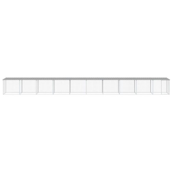 Coteț Pui Gri 10m² - Oțel Galvanizat | Livrare Gratuită