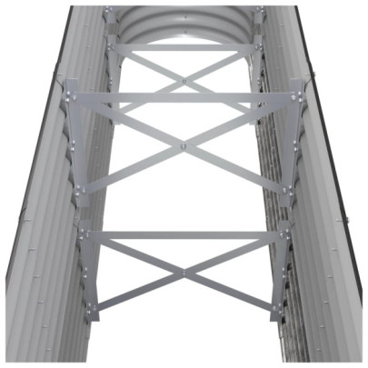 Strat Înălțat Grădină 260x40x68 cm - Oțel Antracit | Livrare Gratuită