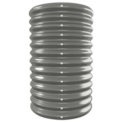 Strat Înălțat Grădină Gri 332x40x68cm - Oțel Rezistent