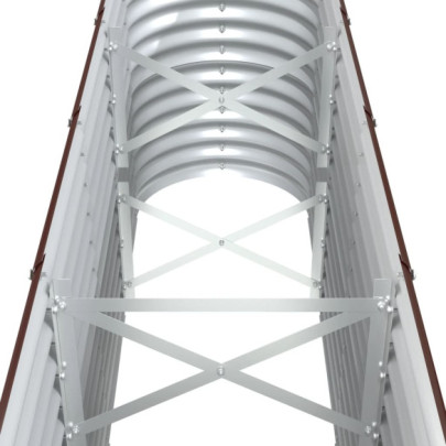 Strat Înălțat Grădină Oțel 332x40x68 cm - Livrare Gratuită