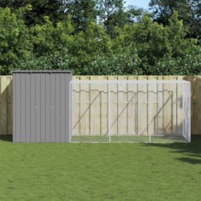 Coteț Pui cu Incintă - Oțel Galvanizat 165x455x181 cm