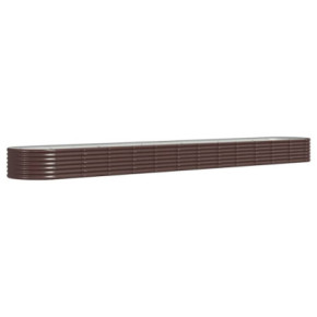 Strat Înălțat Grădină Metalic 512x80x36 cm - Maro 2