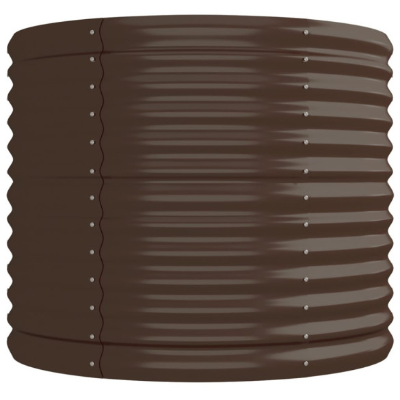 Strat Înălțat Grădină Metalic 224x80x68 cm - Maro