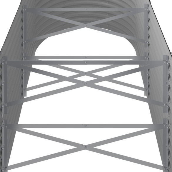 Strat Înălțat Grădină Metalic 224x80cm | Livrare Gratuită