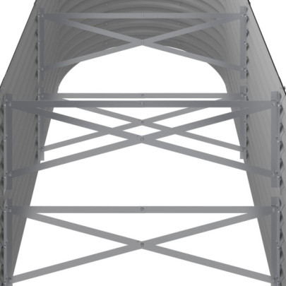 Strat Înălțat Grădină Metalic 224x80cm | Livrare Gratuită