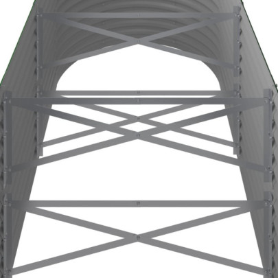 Strat Înălțat Grădină Metalic 296x80x68 cm - Livrare Gratuită