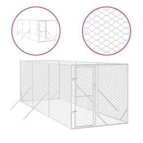 Padoc Câini Exterior 2x6x2m Oțel Galvanizat - Livrare Gratuită 2