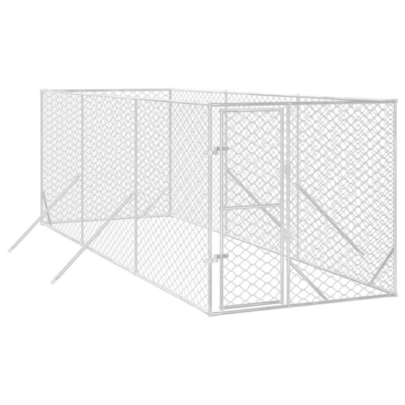 Padoc Câini Exterior 2x6x2m Oțel Galvanizat - Livrare Gratuită
