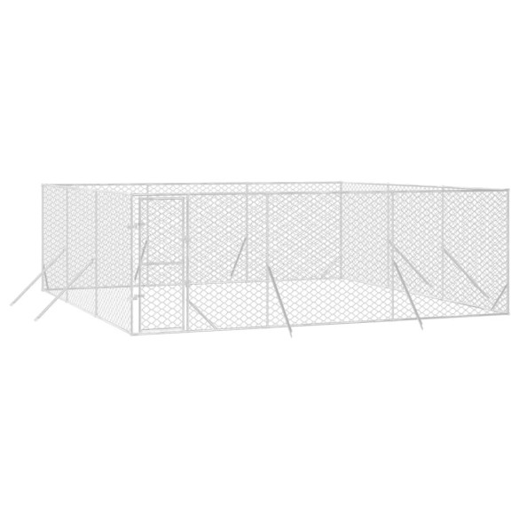 Padoc Câini Exterior 6x6x2m Oțel Galvanizat - Livrare Gratuită