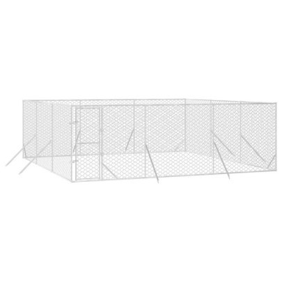 Padoc Câini Exterior 6x6x2m Oțel Galvanizat - Livrare Gratuită