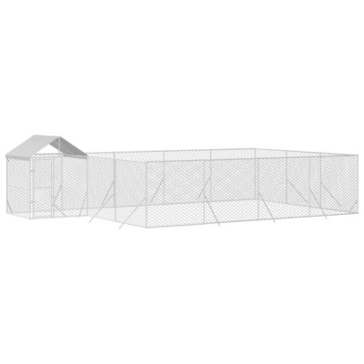 Padoc Exterior 10x6x2,5 m cu Acoperiș - Oțel Galvanizat