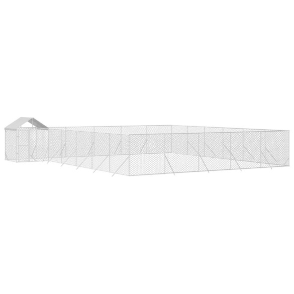 Padoc Exterior 12x12m cu Acoperiș | Oțel Galvanizat Rezistent