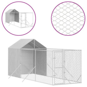 Padoc Exterior Acoperit pentru Animale 2x6x2,5m 2