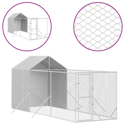 Padoc Exterior Acoperit pentru Animale 2x6x2,5m