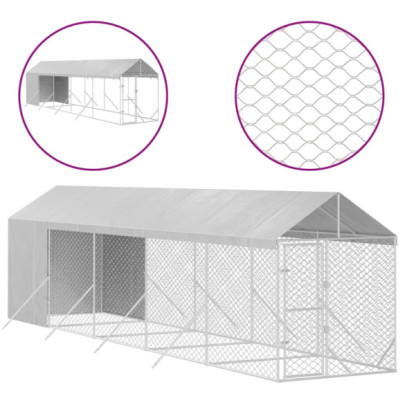 Padoc Exterior 2x10m Acoperit - Oțel Galvanizat | Livrare Gratuită