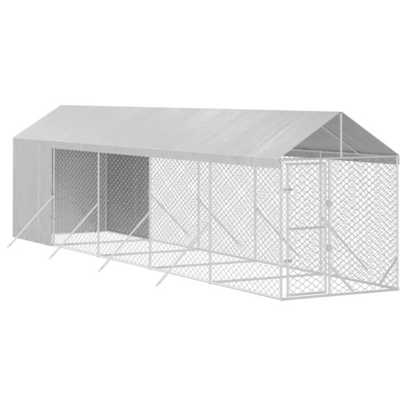 Padoc Exterior 2x10m Acoperit - Oțel Galvanizat | Livrare Gratuită