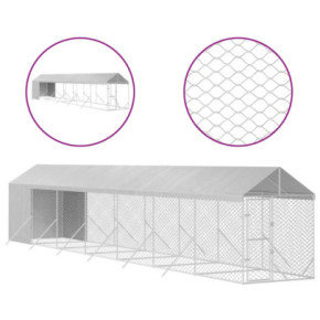 Padoc Exterior Acoperit 2x14x2,5m - Oțel Galvanizat | Livrare Gratuită 2