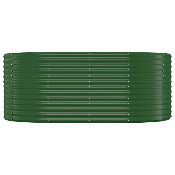 Strat Înălțat Grădină Metalic 175x100x68 cm - Verde