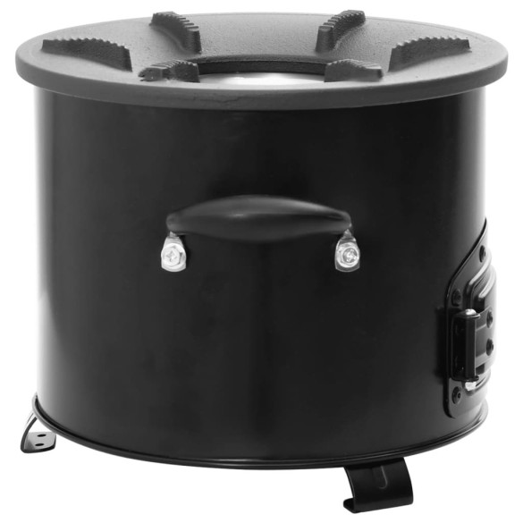 Aragaz cu lemne pentru camping - negru, metal Aragaz cu lemne pentru camping - negru, metal