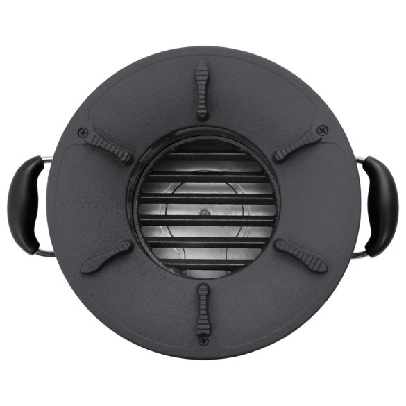 Aragaz cu lemne pentru camping - negru, metal Aragaz cu lemne pentru camping - negru, metal
