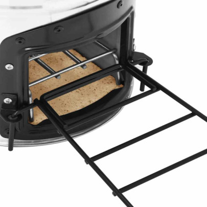 Aragaz Camping cu Lemn - Argintiu, Oțel Inoxidabil