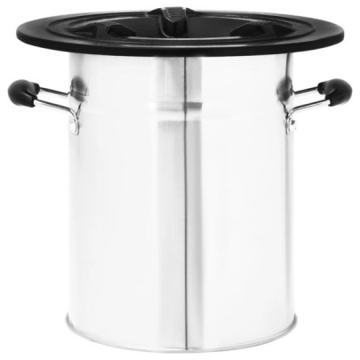 Aragaz Camping cu Lemn - Argintiu, 51.5x35x30.5 cm - Oțel