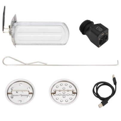 Aragaz cu lemne cu ventilator USB - Argintiu | Gratis Livrare