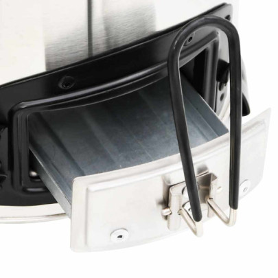 Aragaz cu lemne cu ventilator USB - Argintiu | Gratis Livrare