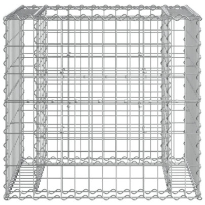 Bancă Grădină & Coș Gabion - Lemn Pin Tretat | Livrare Gratuită
