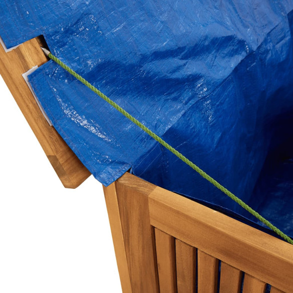 Ladă Depozitare Grădină Lemn Masiv Acacia | Livrare Gratuită